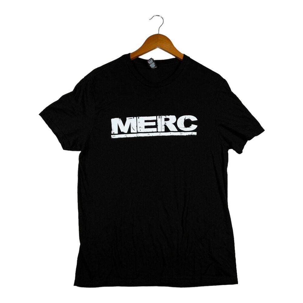 MERC (MERCENARY) Tactical Military Black Skull Wings USA T-Shirt Tee Men’s M